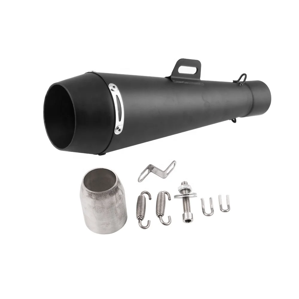 High Temperature Resistant Black M4 Motorcycle 51 mm Exhaust Muffler Pipe with DB Killer Slip 2