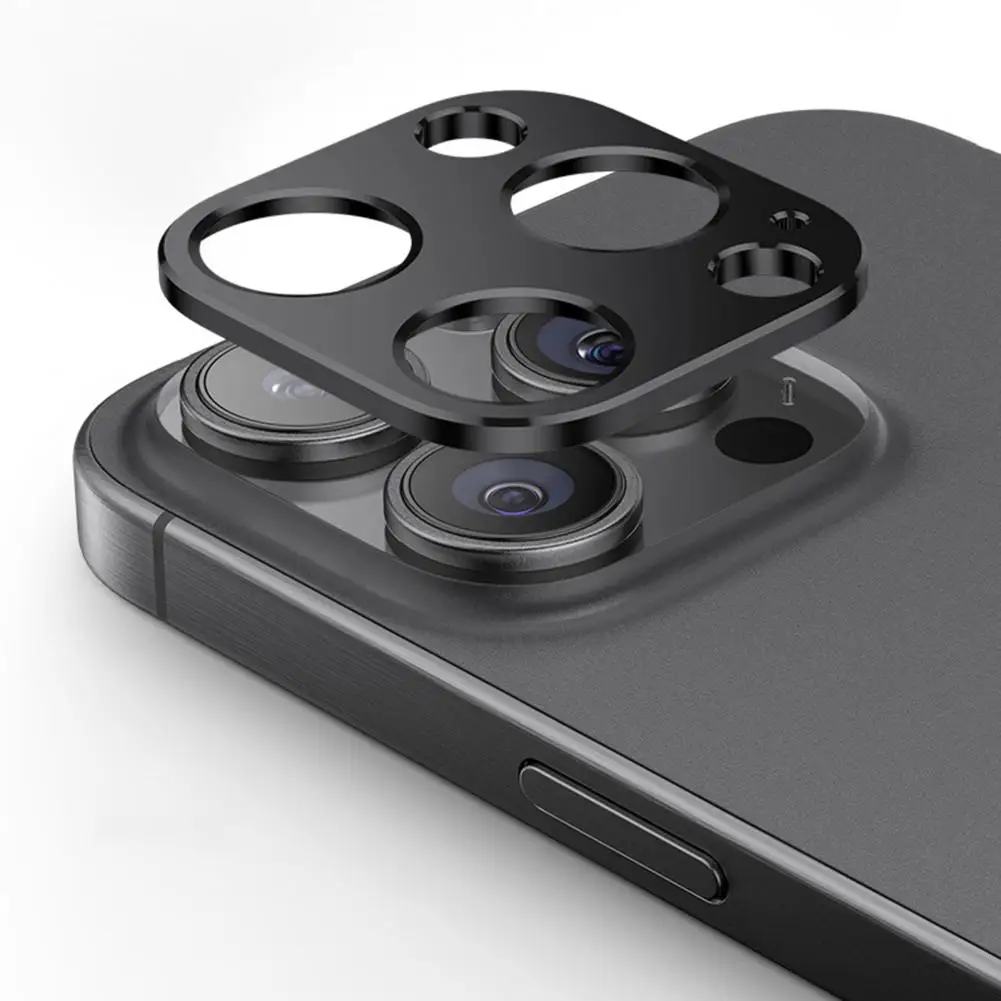 Película protetora de lente de alta qualidade para iphone, antiqueda, liga de metal, estojo para iphone 15pro, 15pro max