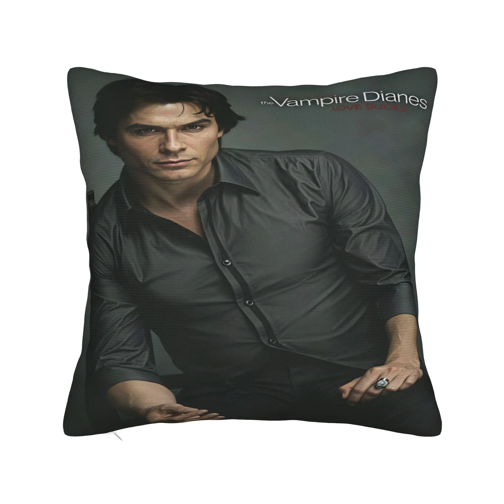 Vampire Diaries Damon Klaus  Pillow Cover  Comfy Cushion Cover Novelty Pillow Case For Chair Sofa Home Decor