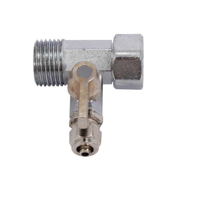 LICG 6X RO Feed Water Adapter 1/2 inch to 1/4 inch Ball Valve Faucet Tap Feed Reverse Osmosis Silver