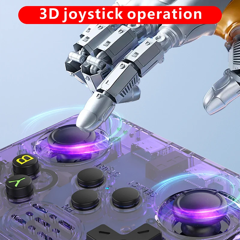 Retro R36S Android Portable Gaming Console—Featuring a 3.5-inch IPS display, 64GB storage capacity, and pre-installed games.