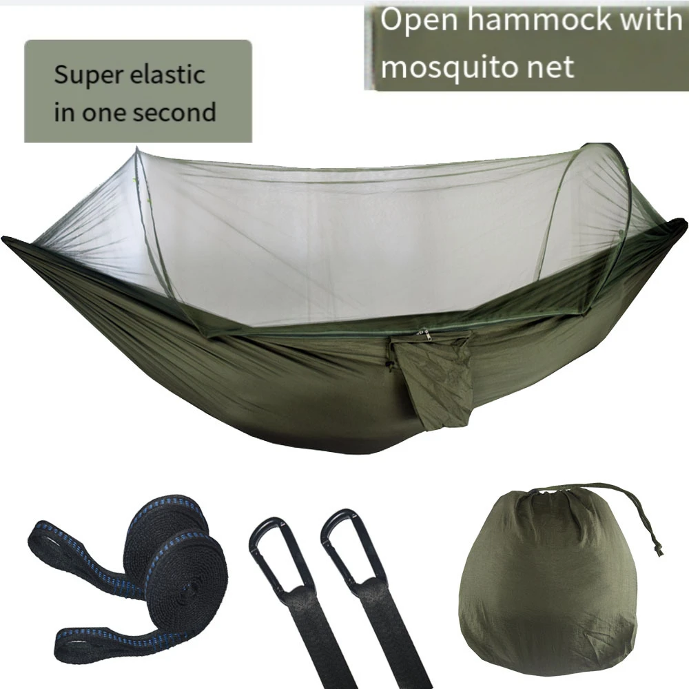 New automatic quick-opening mosquito net hammock outdoor camping leisure mosquito repellent hammock