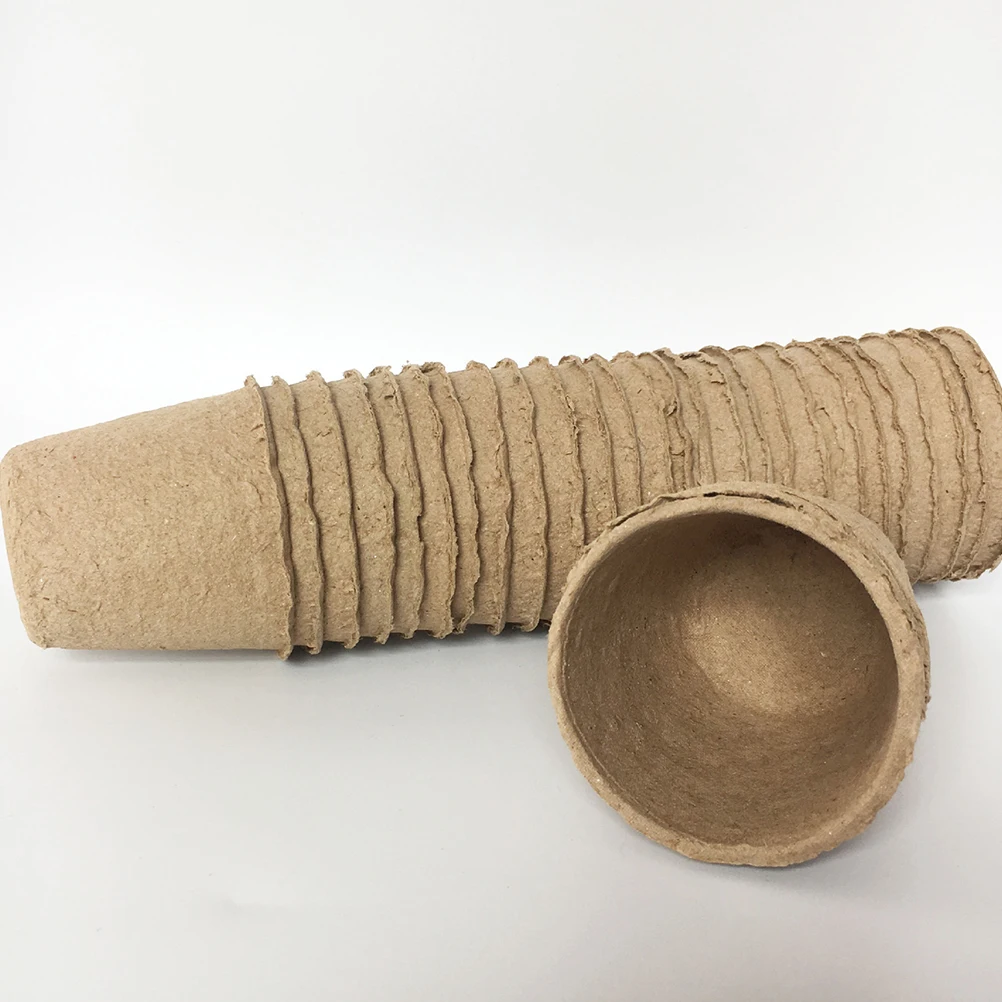 

Eco friendly Biodegradable Plants Pots H made Flower Container Vintage Garden Decor Seedlings Starting Pot Pulp Basin Courtyard