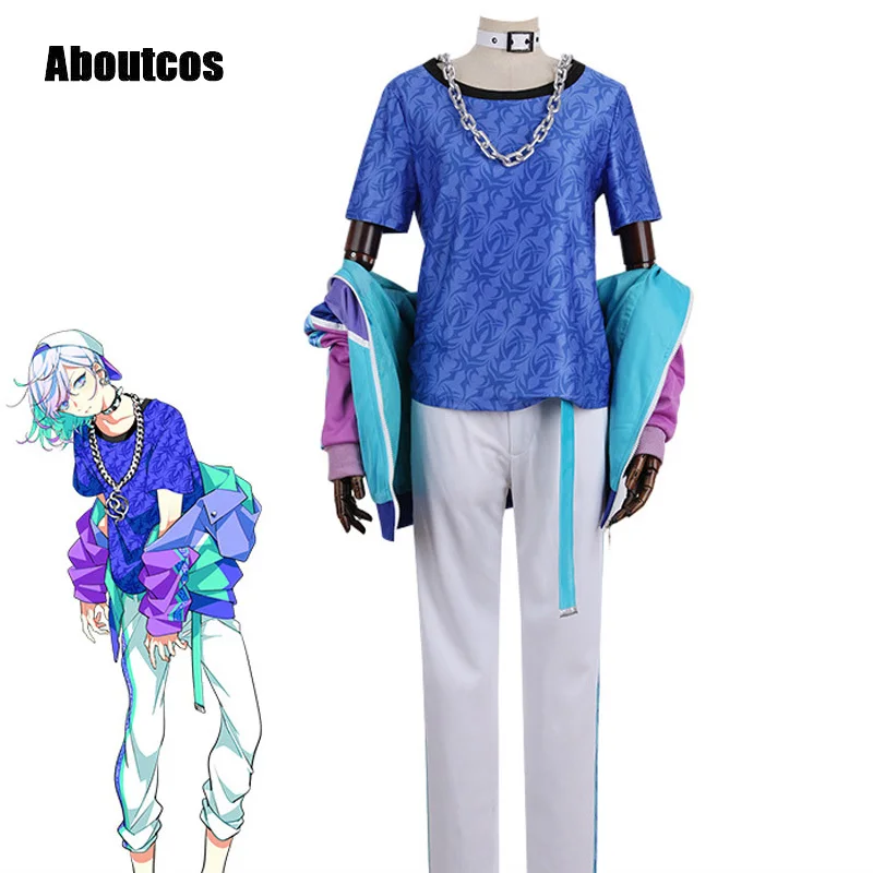 

Paradox Live Cosplay Costume Halloween Aboutcos Carnival Adult Men Jacket Pants T-shirt Sports Suit Kanata Yatonokami Cozmez