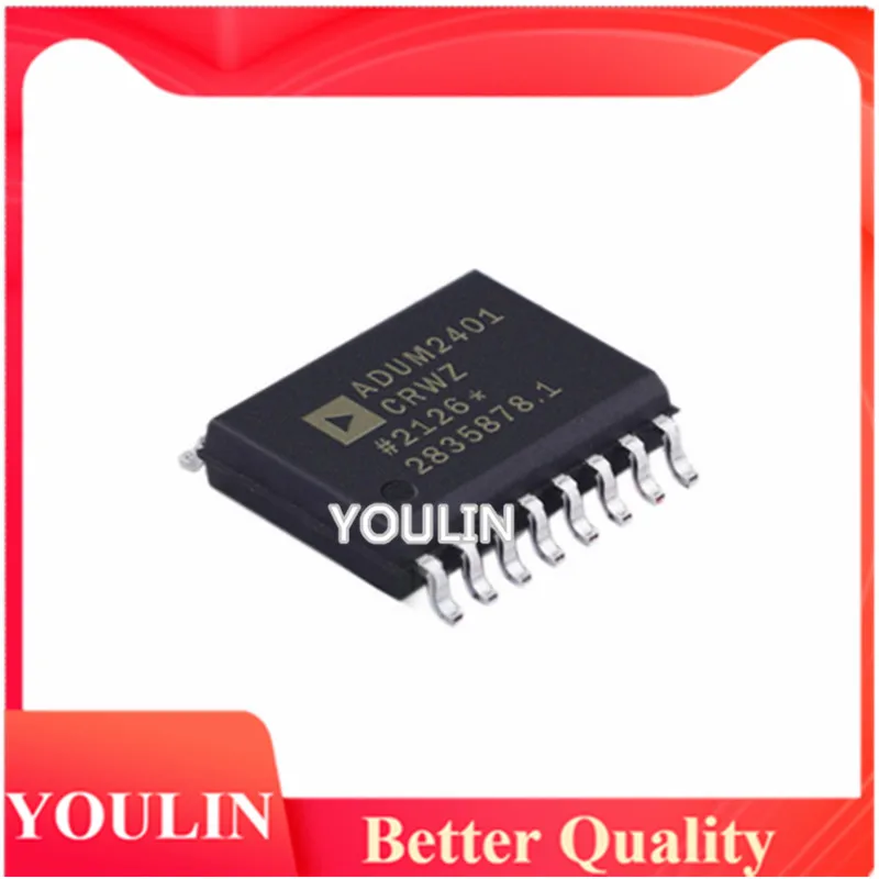 5pcs New original ADUM2401CRWZ SOIC-16 SMD C CRW RL digital isolator chip