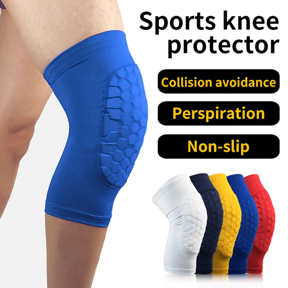 1 pièce Genouillères de compression pour fitness, sport, entraînement, football, basketball, gym, cyclisme, protection des jambes et soutien du genou