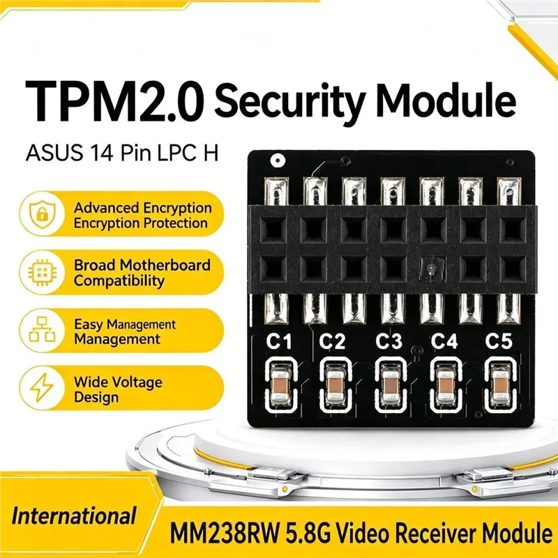 ABJF-TPM2.0 Security Module 14 Pin LPC H Trusted Platform Module Data Encryption Standalone Encryption Chip