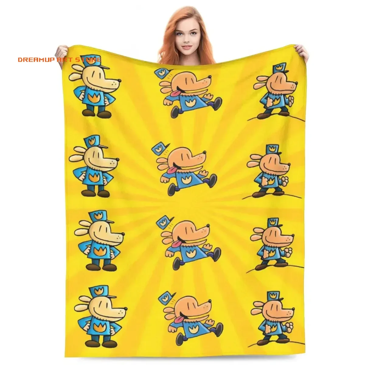 2026 New Cartoon D-Dog Man Anime Printed Blanket Picnic Blankets Warm Blanket Soft And Comfortable Blanket Home Travel Birthday