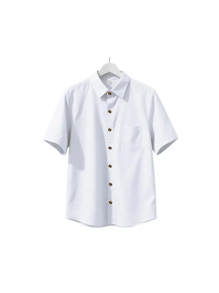 Été hommes tissé Lel couleur unie grande taille décontracté Simple affaires chemises à manches courtes personnaliser votre Logo T-shirt Mgtz-7-b