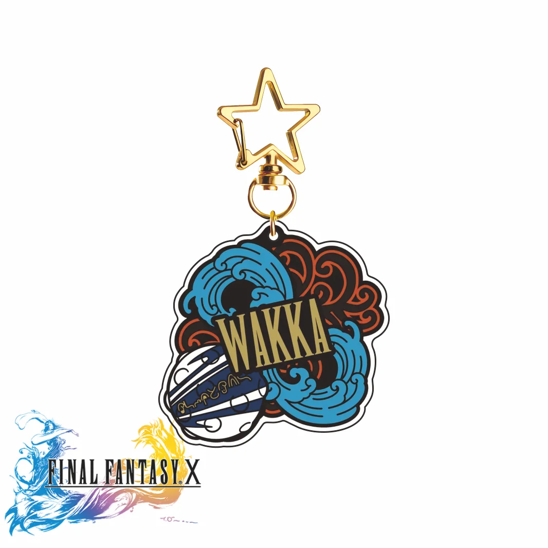 Final Fantasy X Series 2026 New Arrival 25th Anniversary Acrylic Keychain Tidus Yuna Auron Star‑Clasp Pendant Collectible Gift
