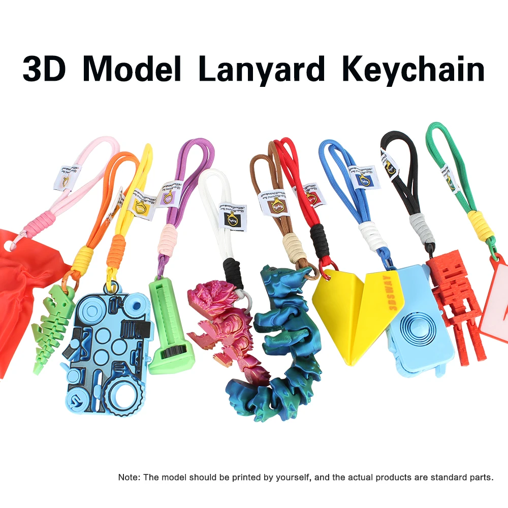 For 3D printer Bambu Labs pendant decorative model lanyard decoration creator treasure trove toys DIY Split Ring Keychain