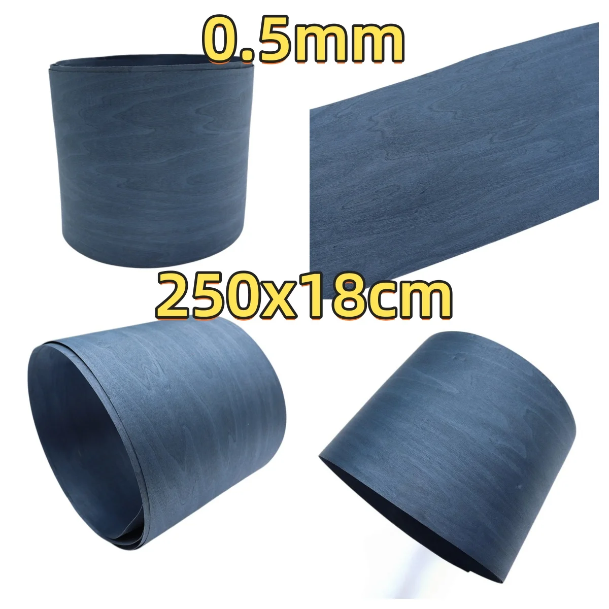 

Blue Maple Veneer, 0.5mm, 250x18cm, For Watch Box & Artistic Inlay.(Backing Non-woven Fabric)