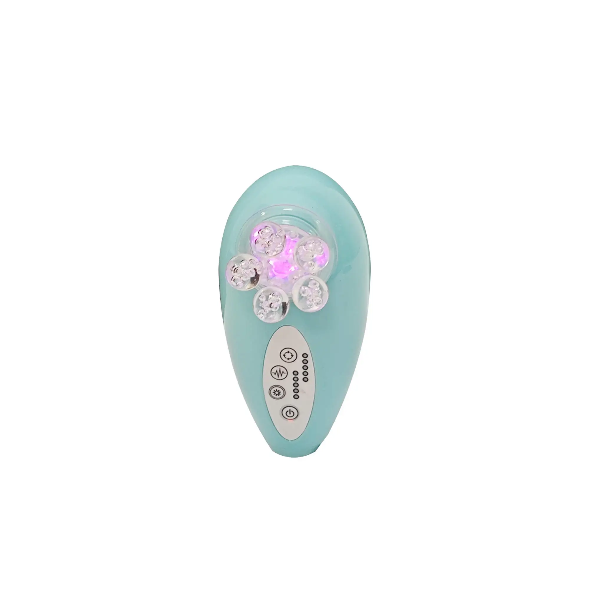 Handheld  4 in 1 Co2 Small Bubble Waterproof Soft Silicone Face Washing Brush Facial MagSpin Massager Electric Cleansing Brush