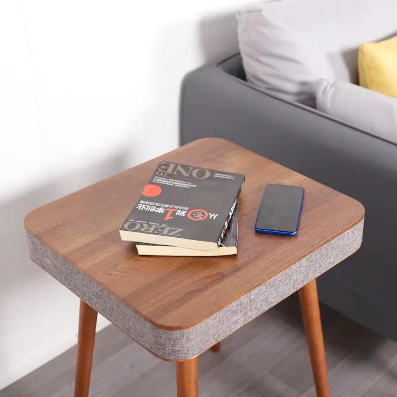 Styl skandynawski stolik kawowy z głośnik hi-fi z bluetoothem kreatywnym stolik do ładowania bezprzewodowego z stół narożny Audio Stereo