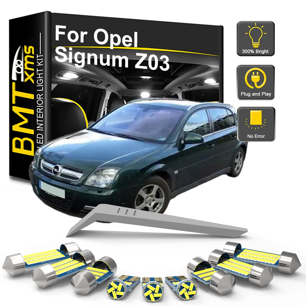 10/20PCS LED Interior Light Bulb Kit For Opel Signum Z03 2003 2004 2005 2006 2007 2008 LED Car Dome Trunk Lamp Canbus,Map Dome