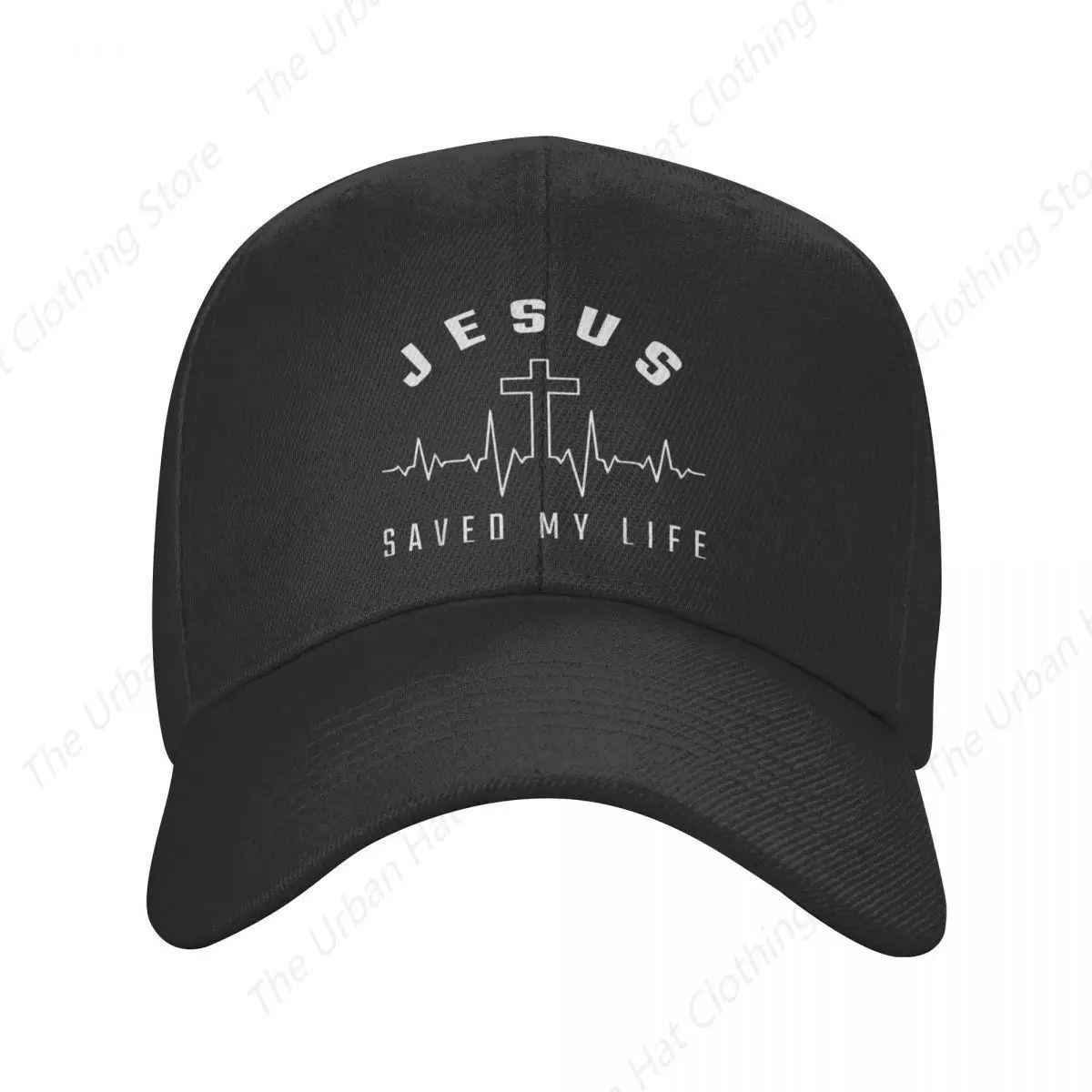 

Punk Jesus Saved My Life Baseball Cap for Men Women Adjustable Trucker Hat Unisex Casquette for Daily Outdoor Sunhat