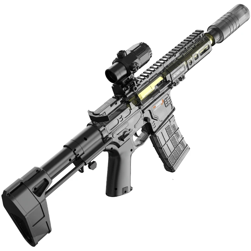 Summer Outdoor Battle Shooting SLR Electric Water Gun Toy Forest Grassland High Pressure Water Gun Water Feeding Toy Gift view 6