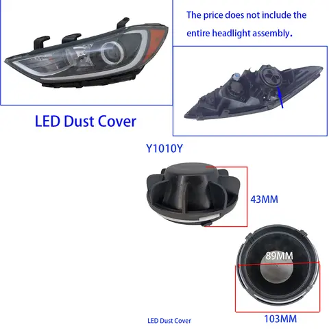 10 best sales hyundai i30 headlight cover - №10