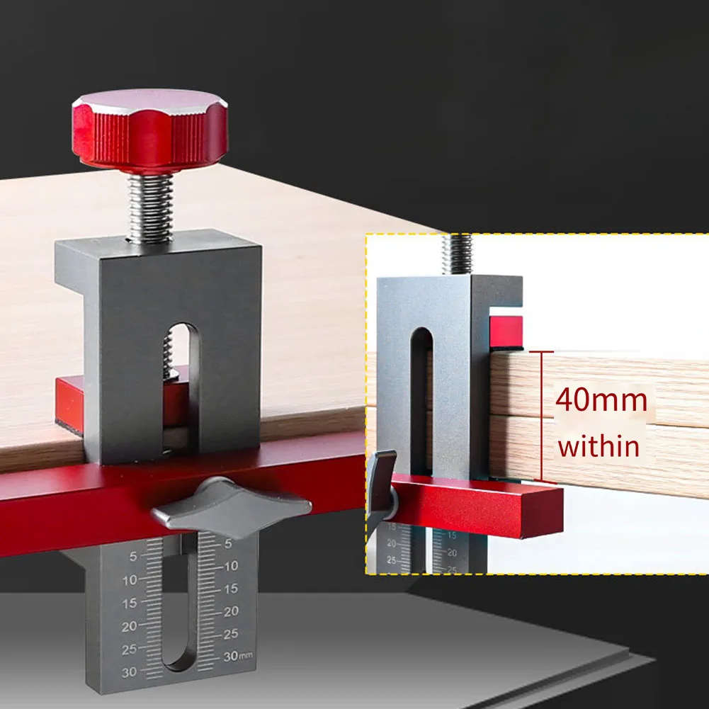 Cabinet Door Installation Positioner Jig Cabinets Frame Adjustable Mounting Support Jig Aluminium Alloy Woodworking Clamp