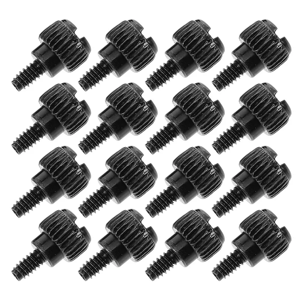 100Pcs Computer Case Thumb Screws for DIY Pc Building Hand- Tool-Free Side Panel Locking Anti-Loosening Design Metal Round