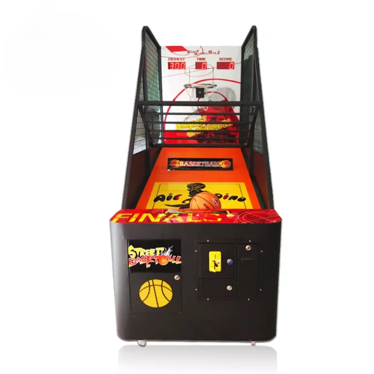 Indoor Amusement Coin Operated Classic Street Crazy Hoop Basketball Shooting Game Machine English 1 2 Player for Shopping Mall