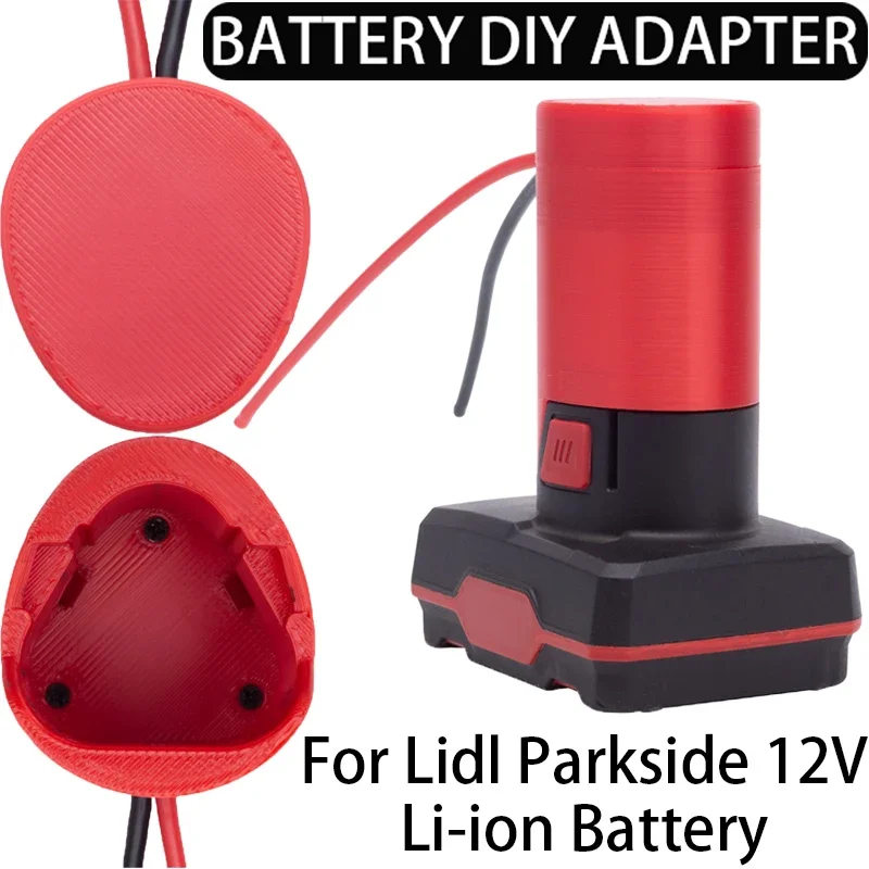 Dla Lidl Parkside akumulator litowo-jonowy 12V adapter do samodzielnego montażu samochodzik-zabawka, robot DIY zasilacz 14AWG miernik drutu adapter