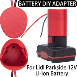 Dla Lidl Parkside akumulator litowo-jonowy 12V adapter do samodzielnego montażu samochodzik-zabawka, robot DIY zasilacz 14AWG miernik drutu adapter do samodzielnego montażu