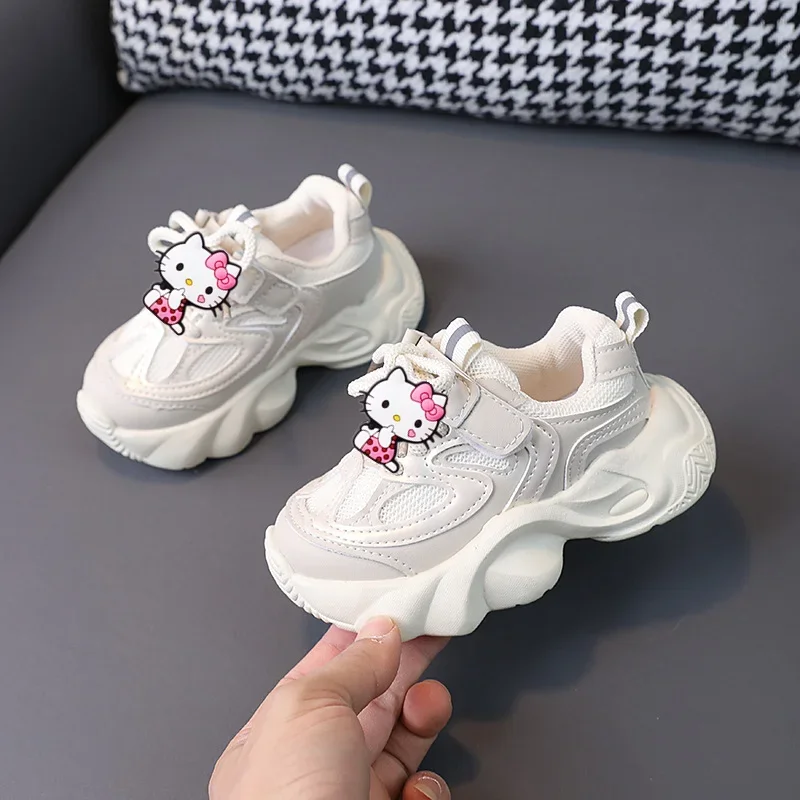 

Sanrio новая детская повседневная обувь для бега для мальчиков hello kitty, кроссовки для девочек, весенне-летняя обувь с героями мультфильмов для малышей