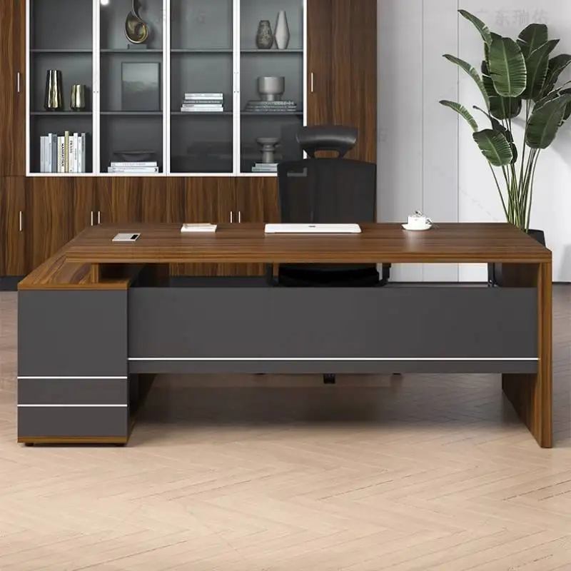 Boss Computer Table Simple Modern Luxury Reading Table Study Office Desk Manmade Board Mesa De Escritorio Office Furniture