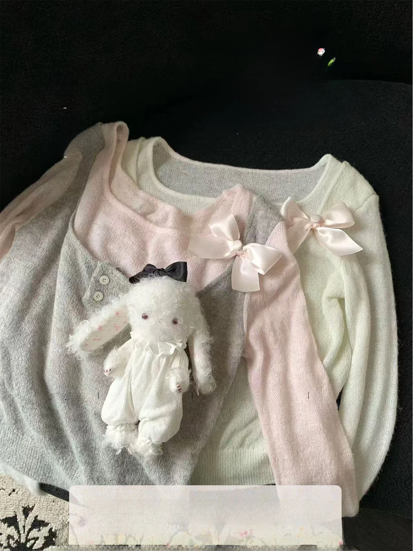 

Мягкий тонкий вязаный свитер женский, новинка ранней весны 2026, полупрозрачный, с длинным рукавом, с эффектом перекрестного слоя, топ с узлом