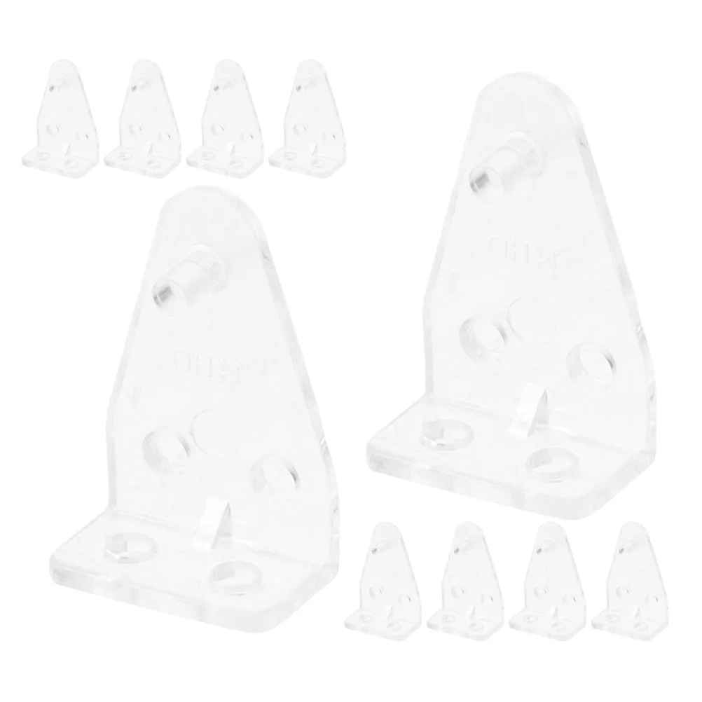 

12Pcs Transparent Curtain Hooks Hold Down Brackets Non Trace Wall Mounted Blind Support for Window Curtains Home Decor