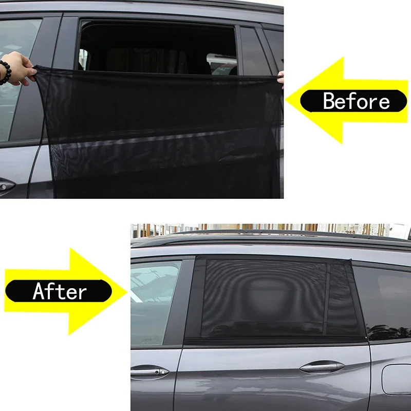 For Honda Pilot Car Exterior Modification Window Curtain Sunshade Mosquito Protection Insect Net Car Accessories 2Pcs