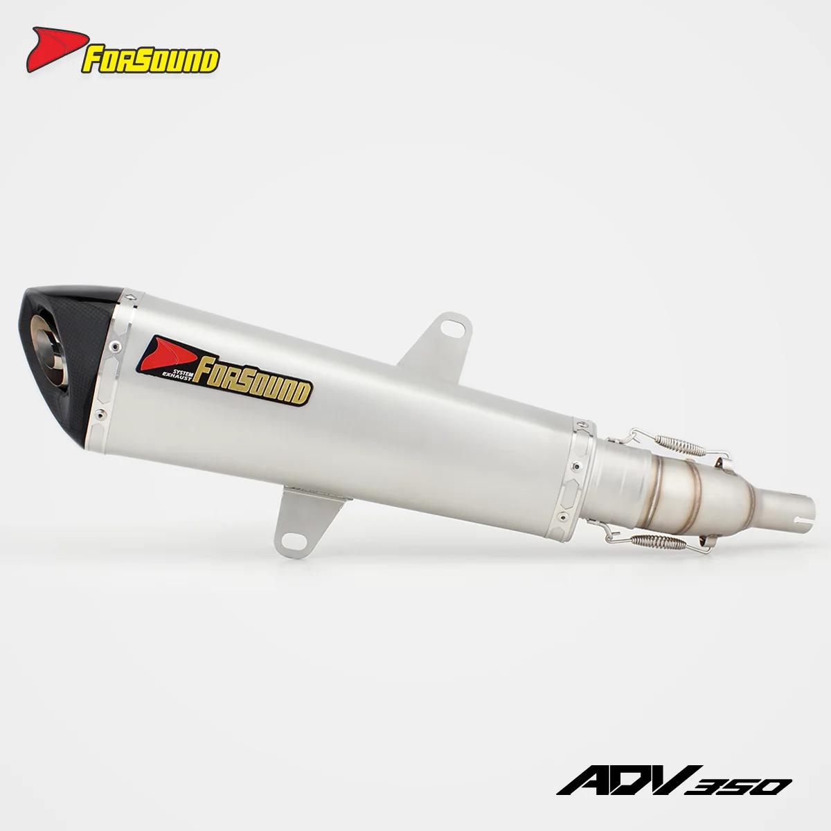 

RS For Honda ADV350 Performance Exhaust: Extended Mid-Pipe & Carbon Fiber Tip (Optional Titanium Customization Available!)