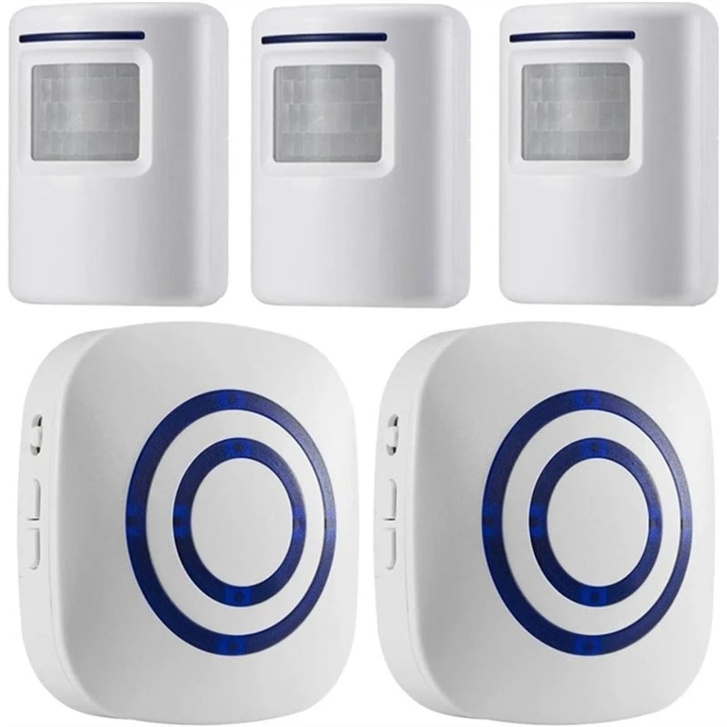 adjustable-volume-wireless-driveway-alarm-system-passage-alarm-home-doorbell-garage-security-access-speed-detection-eu-plug-y41a