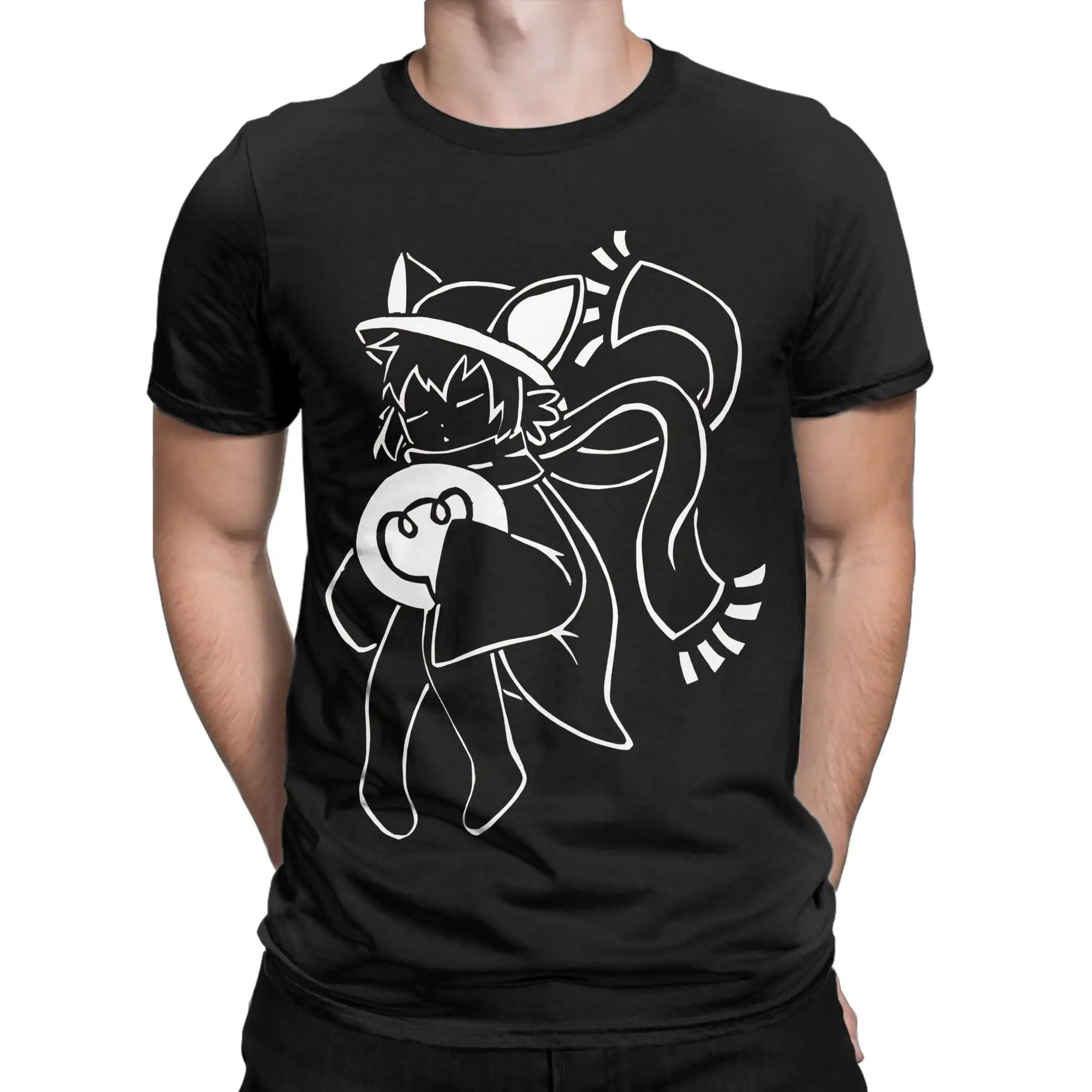 OneShot Niko Sleeping   Classic Shirt Funny Graphic 100% Cotton T-Shirt OneShot Tops Tees For Men