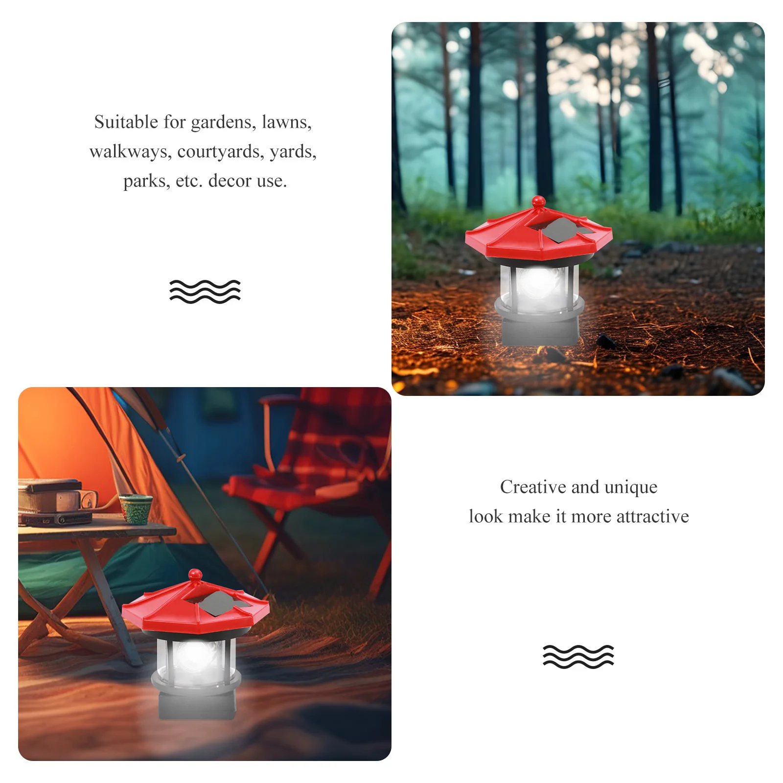 

Solar Led Lighthouse Outdoor Waterproof Landscape Lamp Garden Yard Pathway Light For Lawn Park Decor Solar Powered Lighting