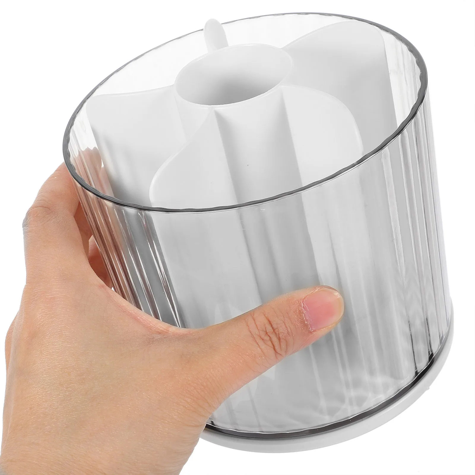 

360 Degree Rotating Desktop Stationery Organizer Multiple Compartments Pen Pencil Holder Brush Container Wear-Resistant