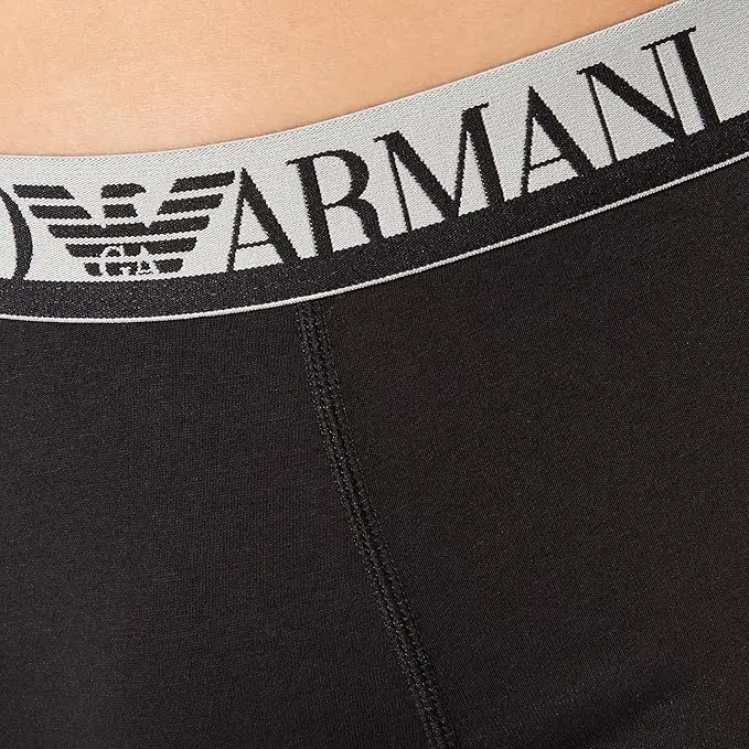 EMPORIO ARMANI BOXER 2 PACK ENDURANCE Street COTTON TRUNK Black