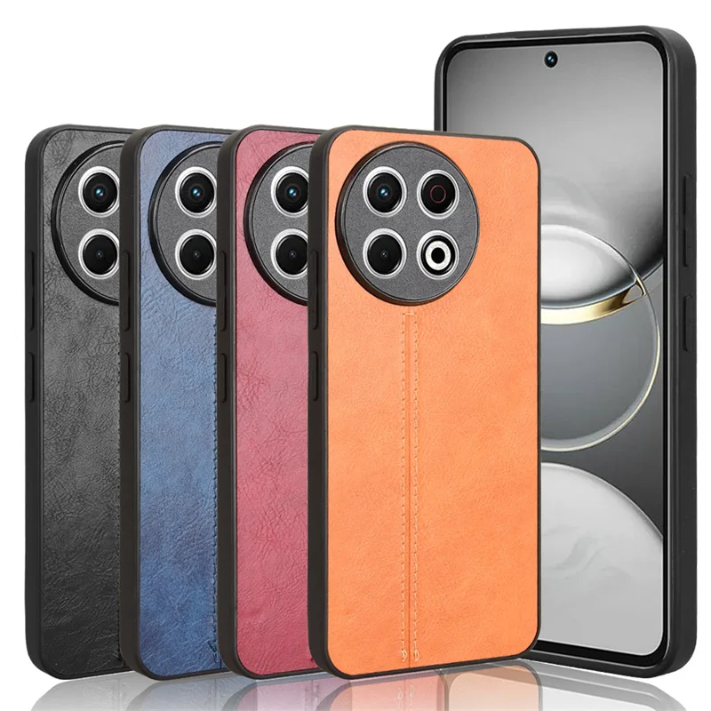 For Tecno Spark 30 Pro 4G Case Cover Suture Soft Edge PU Leather Hard Phone Cover For Tecno Spark 30 Pro 4G KL7 Case