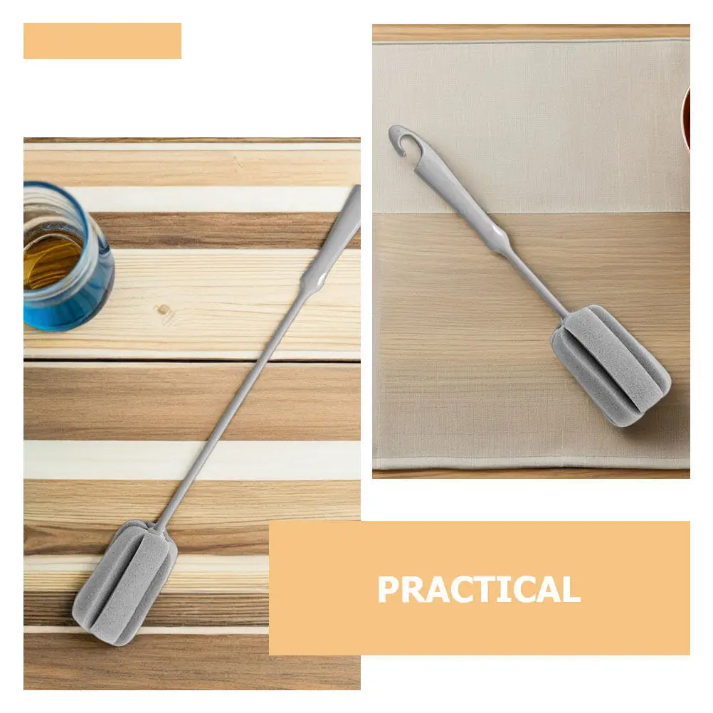 5Pcs Sponge Cup Brush with Hanging Hole Soft Bottle Cleaning Brush for Deep Containers Glassware Coffee Pots Tumbler Lid Bottle