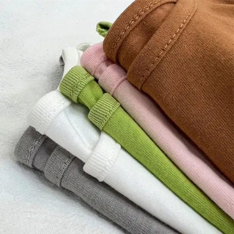 Höst Pojke Flicka Baby O-ringad Enfärgad Bottoming T-shirt Barn Enkel Casual Långärmad T-shirt Barn Bomullstoppar Spädbarn Unika T-shirts 10 best sales tröja för babyflicka - №8