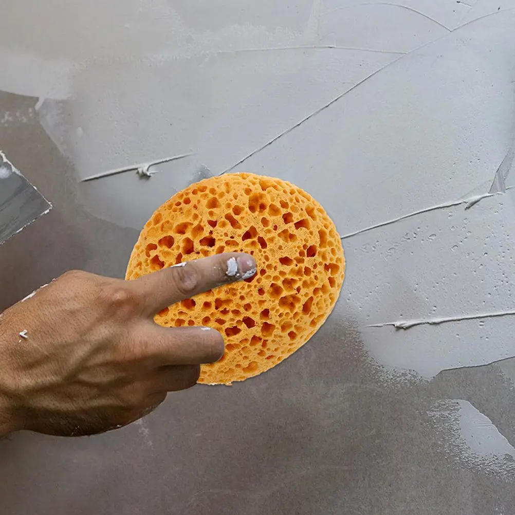 4 Pcs Textured Sponge Round Paint Brush Knockdown Roller Drywall Tools for Painting