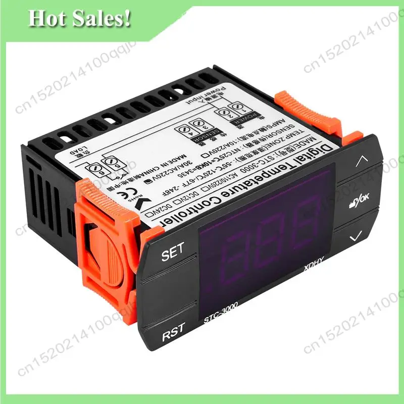 

-FDDT STC-3000 110V-220V 30A Press Digital Temperature Controller Thermostat With Sensor Controlling Tool