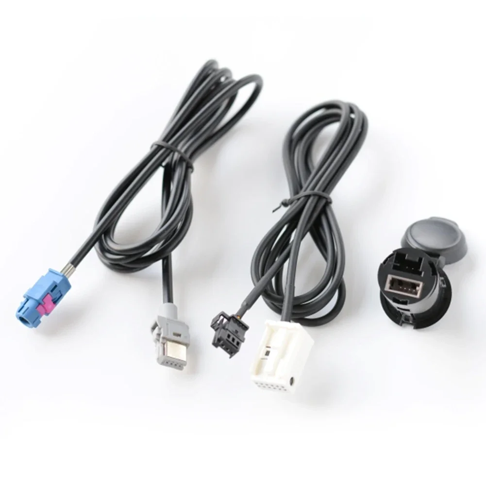 

Car AUX USB Audio Socket 96656713XT For 207 For 308 For C4 12pin Socket Audio Extension Cable AUX Audio Socket Car Electronics