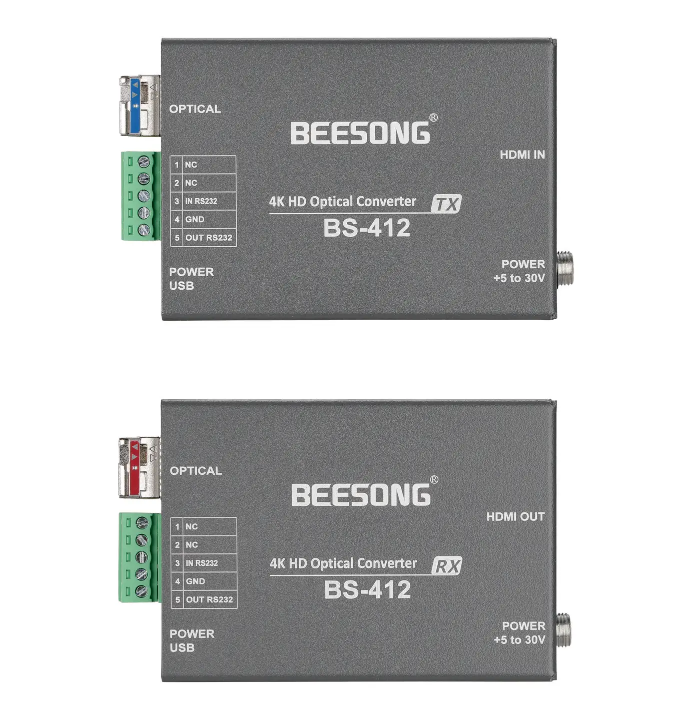 

Конвертер HDMI в оптоволокно, 4K HDMI видеопередатчик-приемник по одномодовому оптоволокну с двунаправленной связью RS232