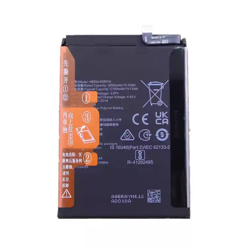 5100mAh HB506492EFW  New High Quality Battery For Huawei Honor X40 RMO-AN00 Mobile Phone Batteries