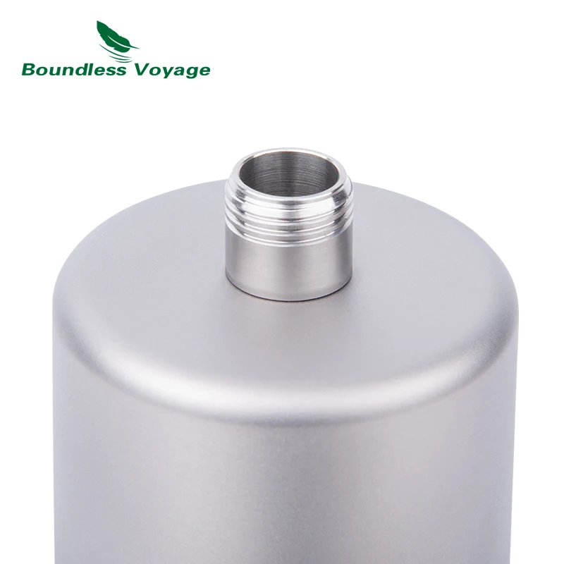 Boundless Voyage 200ml Titanium Pocket Flagon Camping Przenośna butelka na alkohol Napój Sportowy Outdoor Hip Flask Piknik Butelka na wino — zdjęcie 3