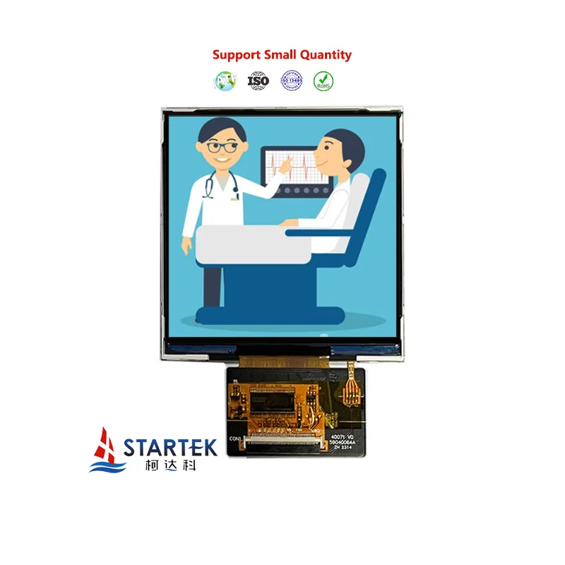 โมดูลจอแสดงผล TFT LCD แบบสี่เหลี่ยมจัตุรัสขนาด 4 นิ้ว 480*480 โมดูลจอแสดงผล IPS LCD ความละเอียดหน้าจอ 480 480 จอสัมผัส TFT LCD