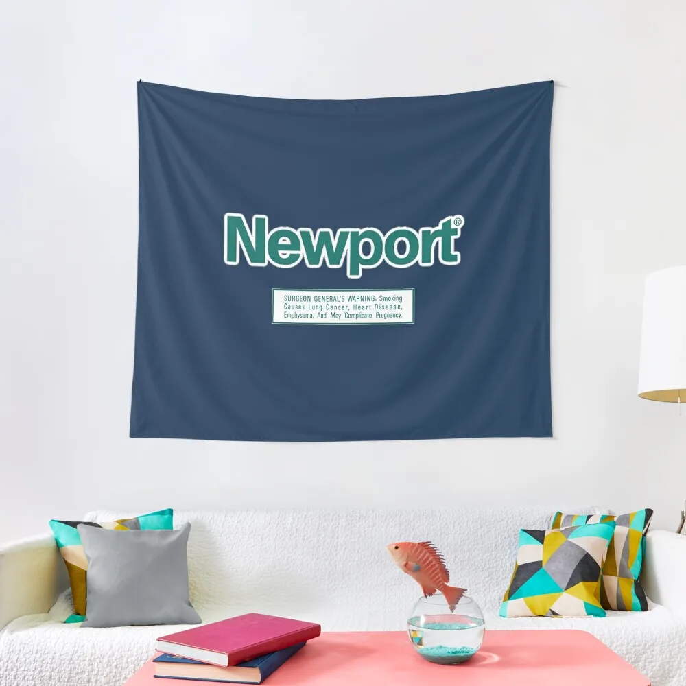 Newport Cigarettes Aesthetic Warning Label Tapestry Decoration For Bedroom Room Decoration Accessories Tapestry