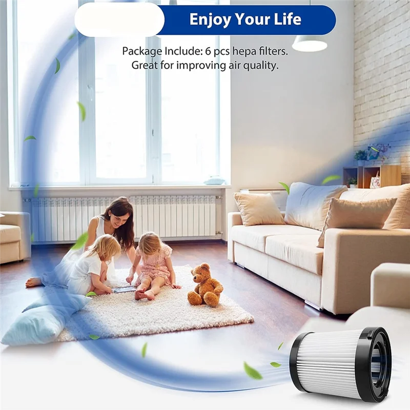 YCOC-필터 HEPA 필터 Fabuletta FSV001 FSV101 무선 스틱 진공 청소기 시리즈에 맞는 HEPA 필터 교체